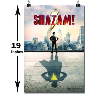 Shazam Shadow Reflecting Shazam Logo Poster Officially Licensed by Warner Bros 
