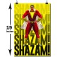 Shazam Art with Shazam Background Poster Officially Licensed by Warner Bros 