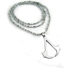 Assassin Creed Logo Silver Plated With Platinum Pendant Necklace for Women/Men