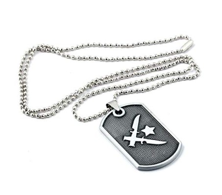 Counter Strike Global Offensive Shooting Video Game Grey Pendant Necklace Unisex
