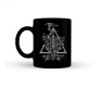 Harry Potter Deathly Hallows Power Longing Brothers Humility Full Black Ceramic Tea/Coffee Mug Qty 1 Officially Licensed by Warner Bros