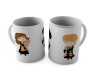 Harry Potter and His Friends Ron Weasley, Hermione, Animated Ceramic White Tea/Coffee Mug Qty 1