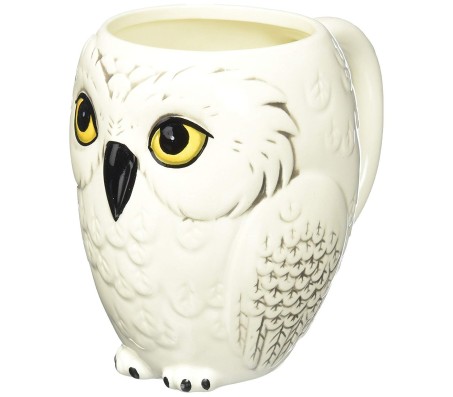  Harry Potter Hedwig Owl Ceramic White Tea/Coffee Mug Qty 1 Officially Licensed by Warner Bros