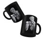 Happy GiftMart Joker with a Wine Glass Raising Toe Sketch Ceramic Matte Black Tea/Coffee Mug Qty 1