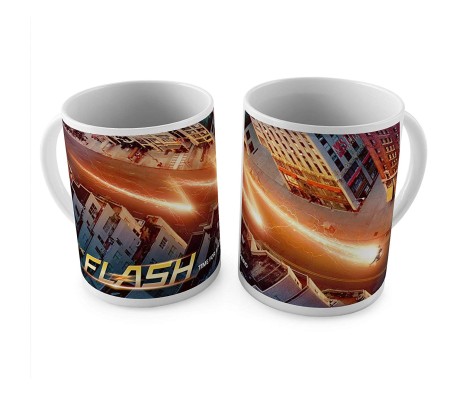  Flash Lightning The City White Ceramic Coffee Mug Quantity 1