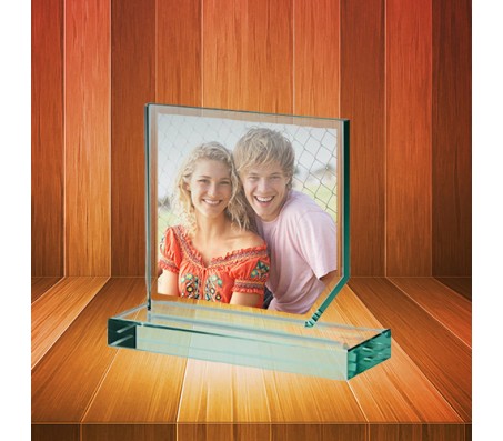 Personalized Photo Crystal in Square Shape