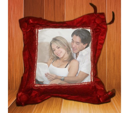 Personalized Cushion in Red Color (Pillow)