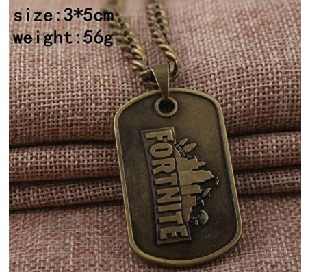 Fortnite Game Pendant Necklace Brass Alloy Pendant