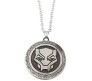 Black Panther Logo Metal Locket Pendant Necklace Silver Alloy Pendant