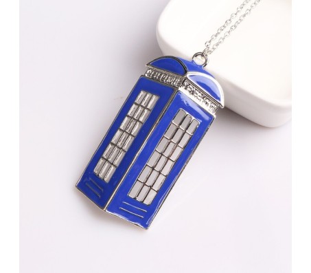 Big Size Doctor Who Tardis Pendant Necklace Brass Pendant