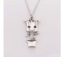 Guardians of The Galaxy Baby Groot Dancing Silver Pendant Necklace Silver Alloy Pendant