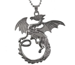  Game of Thrones Targeryan Pendan Bigt Black Silver Brass Pendant