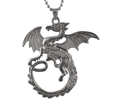  Game of Thrones Targeryan Pendan Bigt Black Silver Brass Pendant