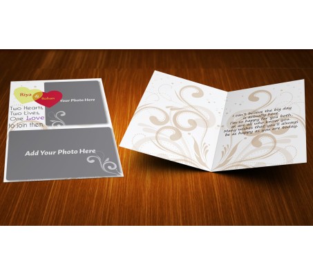 Clean & Elegant Wedding Greeting Card