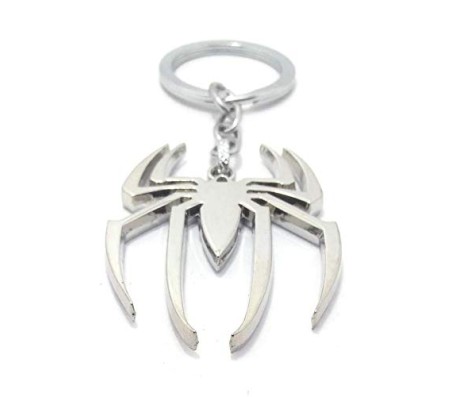  Marvel Avengers Spider Man Symbol Keychain, Spider Key Chain Steel Keyring Metal Pendant for Car Bike Keys Key Chain Men Women Keyring