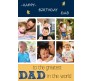 Personalized Collage Happy Birthday To The Best Father Greeting Card