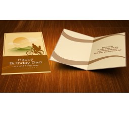 Lucky To Have  A Father Like You Birthday Greeting Card