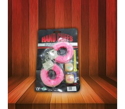 Pink Hand Cuff With Naughty Dice