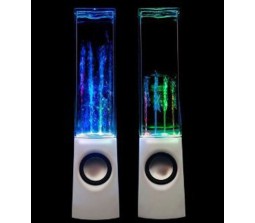 USB Water Speaker With LED Lights [White]