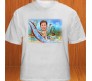 Customized Caricature in Water Park with Six Pack Abs on T Shirts