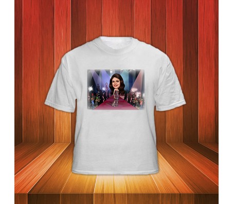 Customized Caricature in Fashion Show on T Shirts
