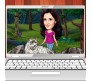 Personalized Caricature in Forest with White Tiger on Digital Copy