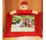 Personalized Red Pillow With Soft Toy [18 x 13 inches]