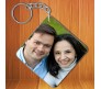 Two Side Personalized Key Chain Square Shape