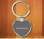 Personalized Metal Key Chain Heart Shape