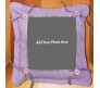 Personalized Purple Pillow Square With Buttons [12 x 12 inches]