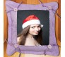 Personalized Purple Pillow Square With Buttons [12 x 12 inches]