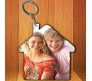 Two Side Personalized Key Chain Home Shape