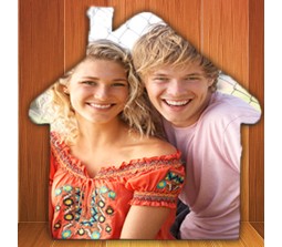 Personalized Refrigerator Magnet Home Shape