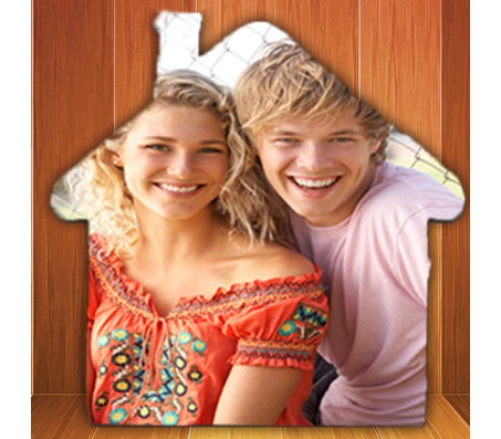 Personalized Refrigerator Magnet Home Shape