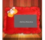 Personalized Red Pillow With Lion [18 x 13 inches]