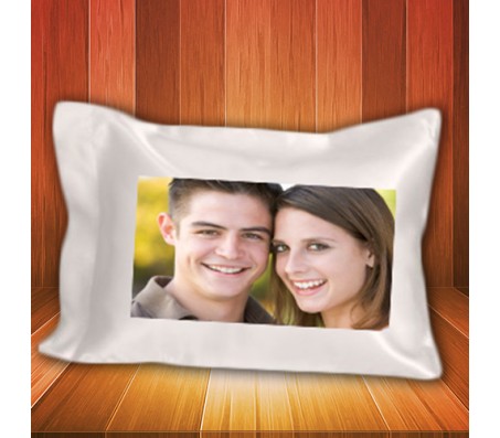 Personalized White Pillow Rectangle [13 x 18 inches]