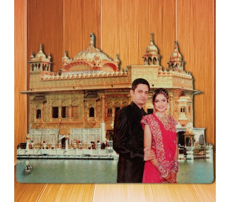 Personalized Photo on Golden Temple [Wooden]