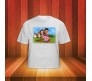 Personalized Couple Caricature at the Castle on T Shirt