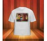 Customized Couple Caricature inside Palace Garden on T Shirt