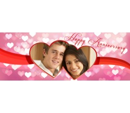 Customize Mug With Pink Background and Heart Image