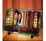 Customized Couple Caricature inside Palace Garden on Rectangle Shape Rocks