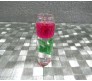 Candle with Flower & Leaves (Design Varies)