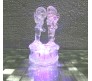 Couple Kissing on Heart Stand LED Crystal Figure