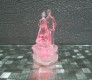 Couple Standing on Heart Stand LED Crystal Figure