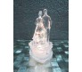 Couple Standing on Heart Stand LED Crystal Figure