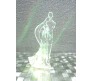 Couple Standing & Holding Bouquet LED Crystal Figure