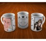 Collage Mug Design With Black Background And 2 Photo Option