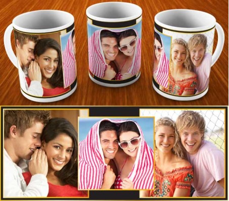 Collage Mug Design With 3 Photo Option