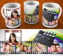 Collage Mug Design With Movie Theme And 5 Photo Option