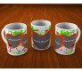 Love Mug Color Blast Design With 3 Photo Option